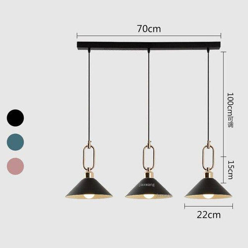 Suspension design LED conique moderne Many