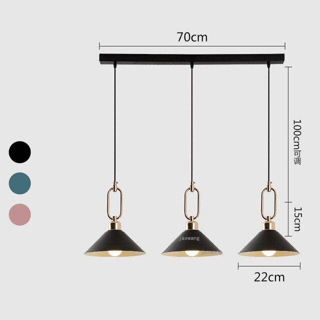 Suspension design LED conique moderne Many
