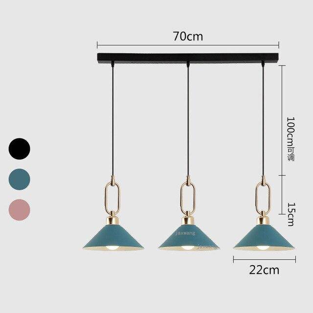 Suspension design LED conique moderne Many