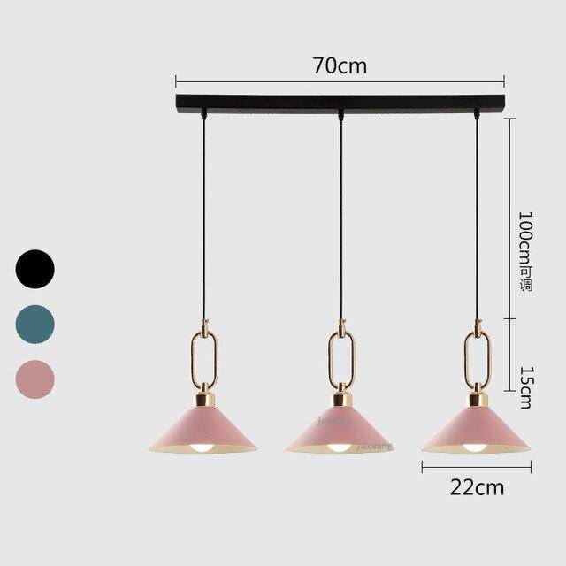 Suspension design LED conique moderne Many