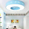 Plafonnier enfant LED rond avec étoiles et lune