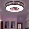 Plafonnier enfant LED rond avec étoiles et lune