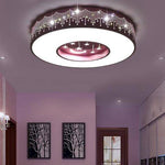 Plafonnier enfant LED rond avec étoiles et lune