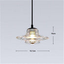 Suspension design en verre fumé à LED Industrial