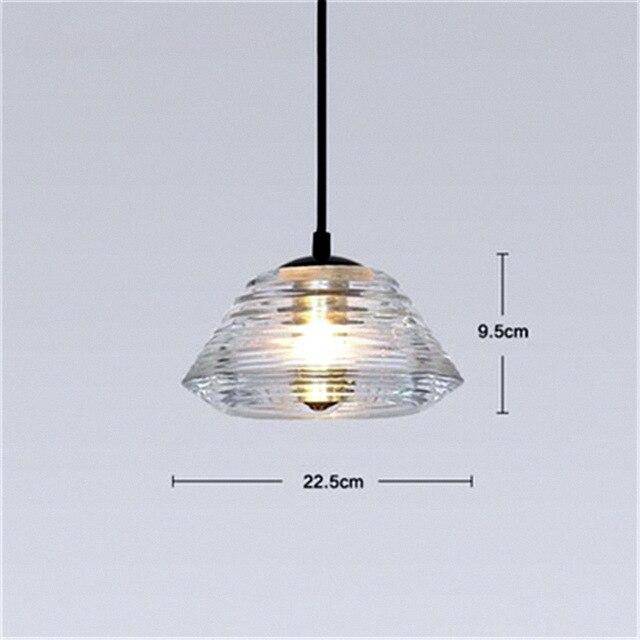 pendant light smoked glass design with industrial LED