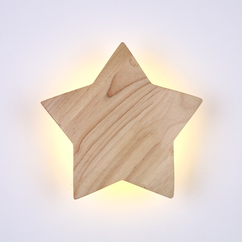 Applique murale pour enfant forme d'étoile en bois Stary