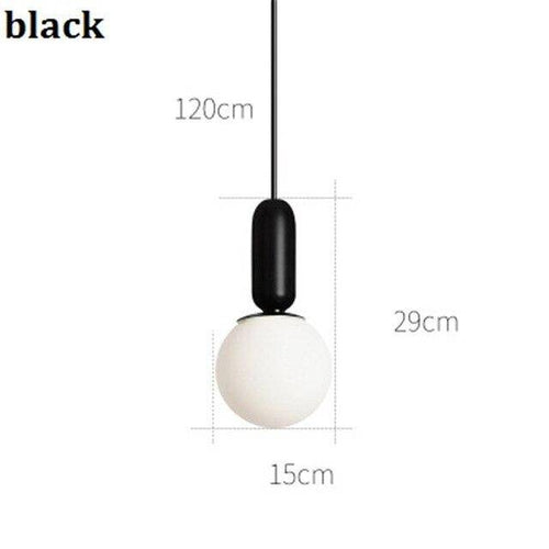 Suspension design moderne tube arrondis de couleur - vue 7 sur 10
