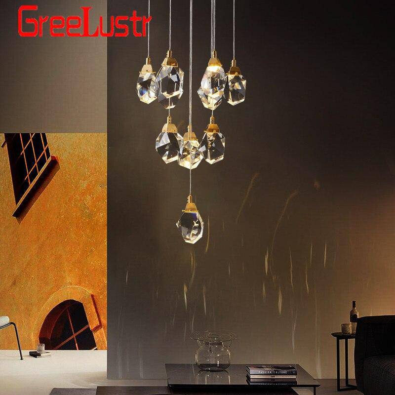 wall lamp LED design wall lamp with crystal stone glass Loft