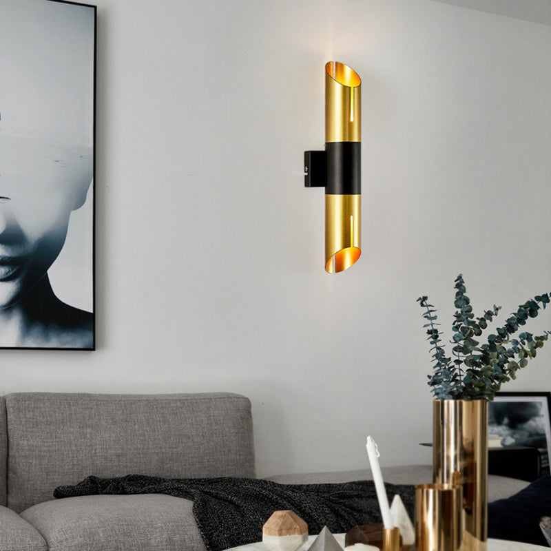 wall lamp LED wall lamp gold cylindrical Vera