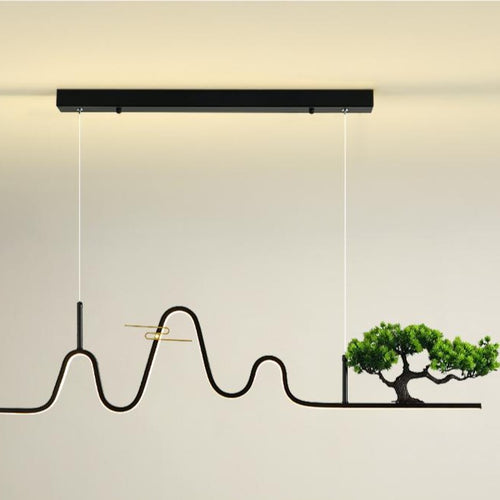 Lustre design à LED en forme de vague Lusteria - vue 6 sur 8