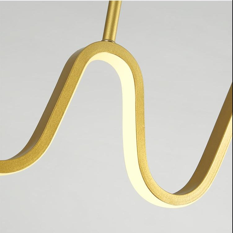 Lámpara design LED en forma de onda Lusteria