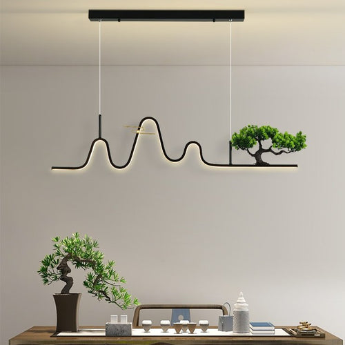 Lustre design à LED en forme de vague Lusteria - vue 5 sur 8