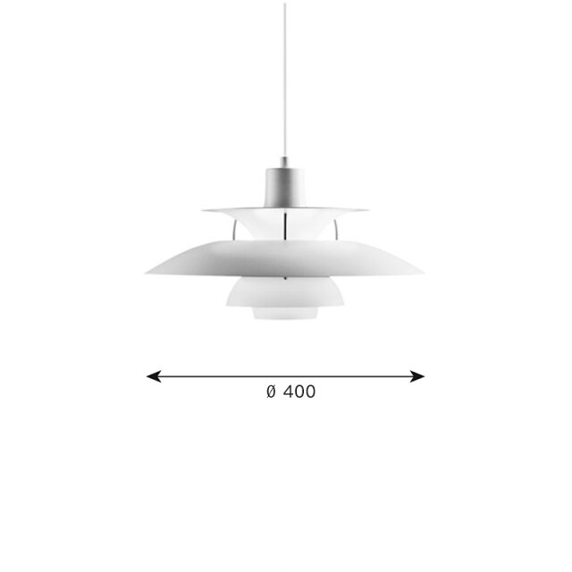 Suspension LED design conique plate Nordic