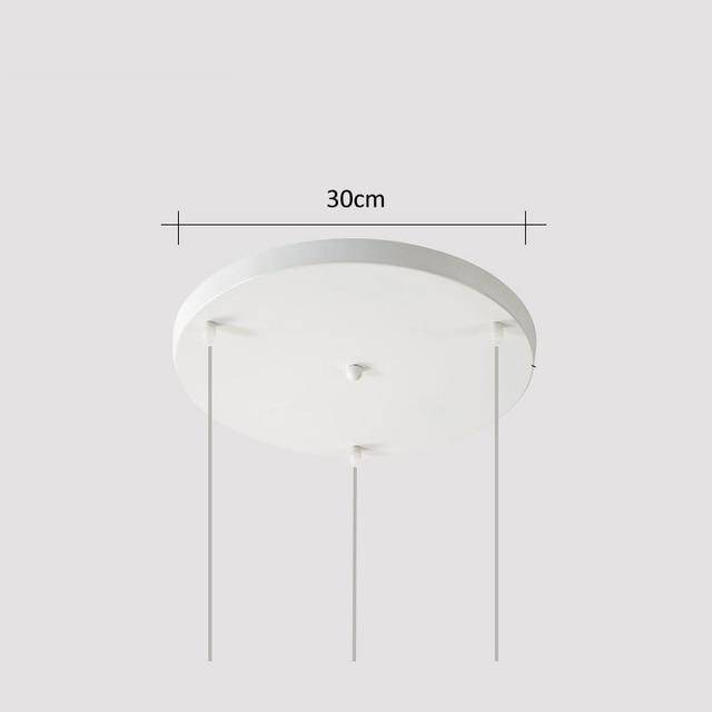 pendant light Wooden LED design with lampshade Nordic glass rounding