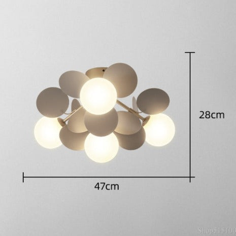 Plafonnier moderne LED coloré pour chambre d'enfant Estel