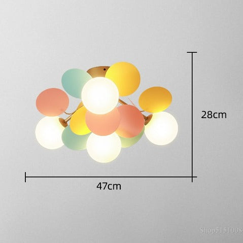 Moderna lámpara de techo LED de colores para la habitación de los niños Estel