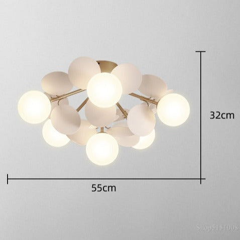 Plafonnier moderne LED coloré pour chambre d'enfant Estel