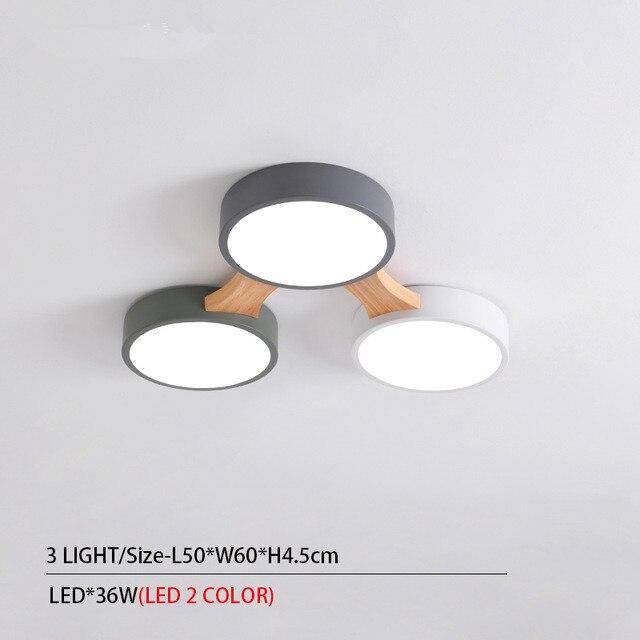 Plafonnier rond LED en plusieurs parties Botimi