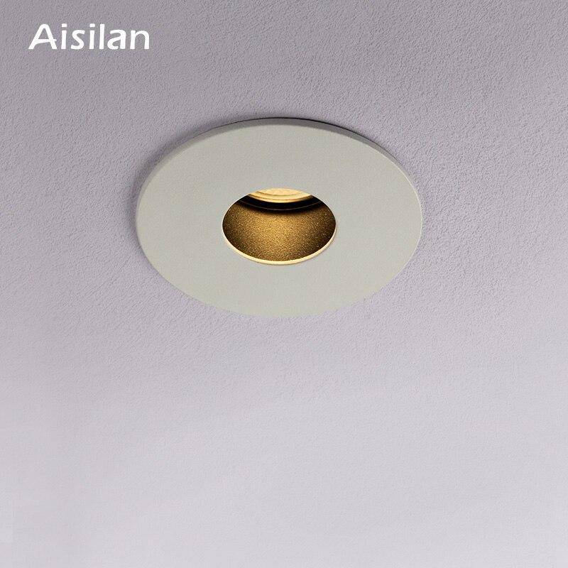 Spot rond LED encastré aux bords fins modernes