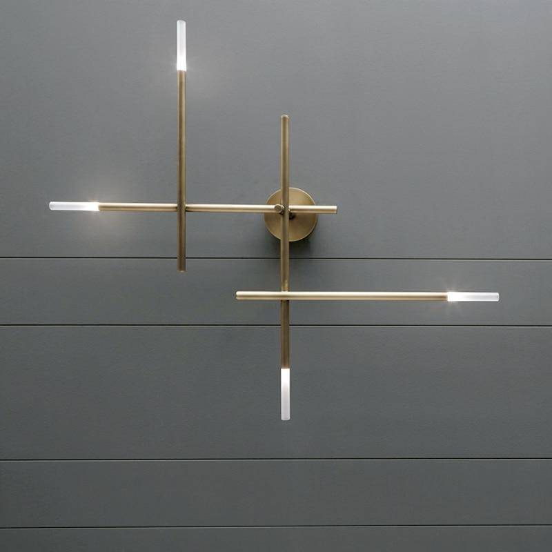 Applique murale moderne LED en métal avec tube luxury