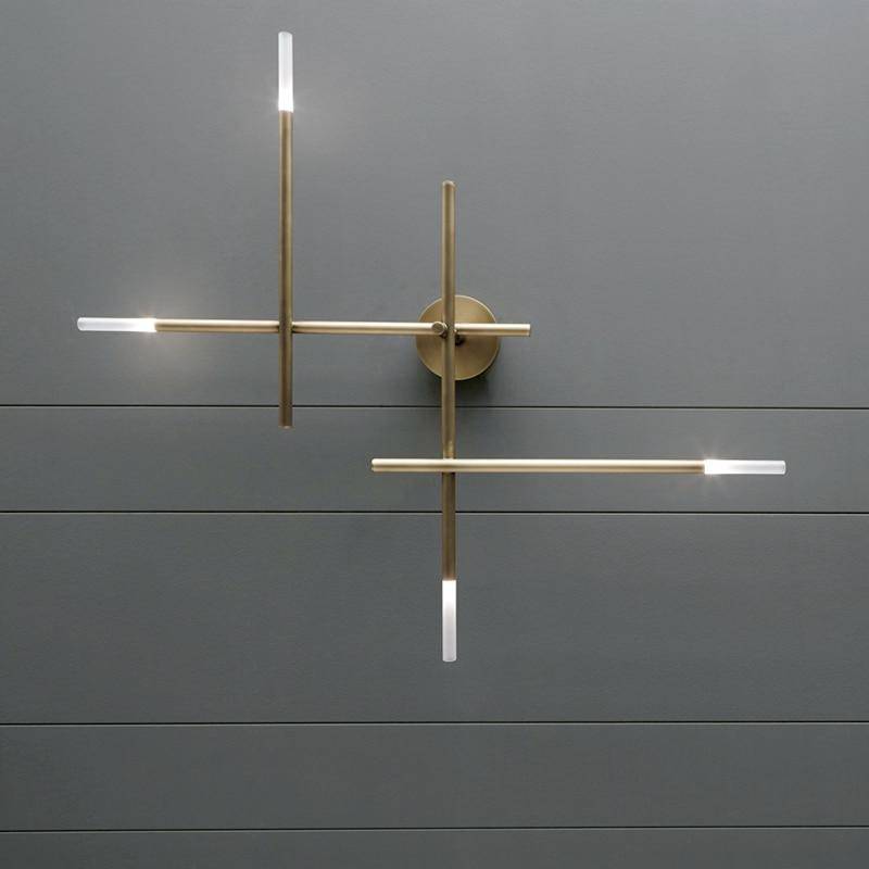 wall lamp modern metal LED wall light with luxury tube