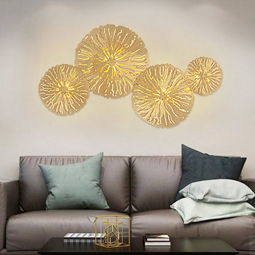 wall lamp modern LED wall lamp in the shape of a lotus leaf Idda
