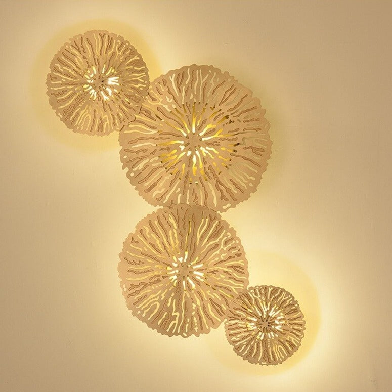 Applique murale moderne LED en forme de feuille de lotus Idda