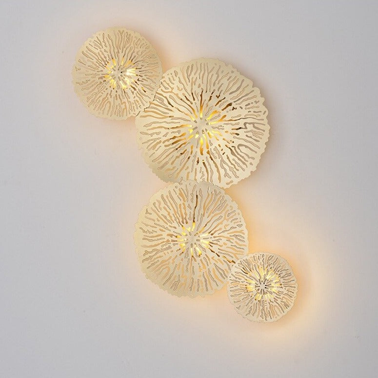 Applique murale moderne LED en forme de feuille de lotus Idda