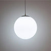 Suspension design à LED boule en verre blanche