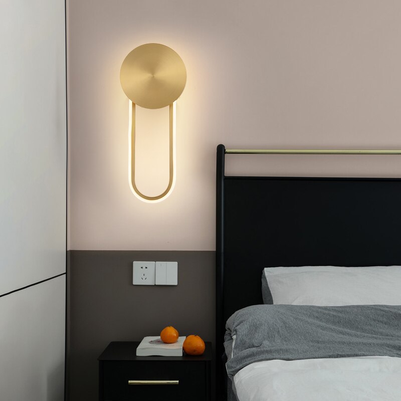 wall lamp circular copper wall design Lotyna