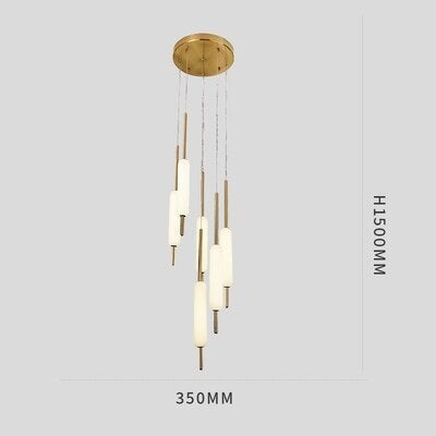 Lustre moderne avec plusieurs lumières suspendues Ritta - vue 8 sur 11