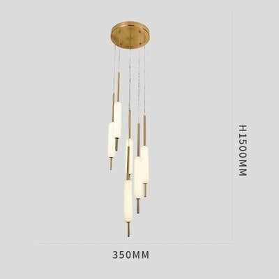 Modern chandelier with several hanging lights Ritta