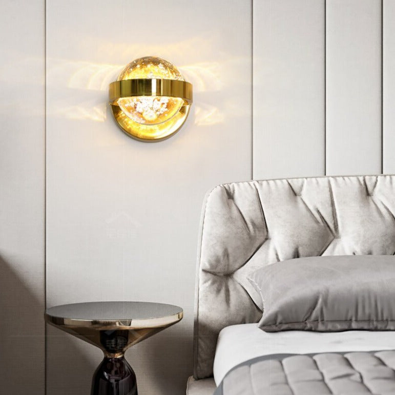 wall lamp modern spherical wall with bubble effect