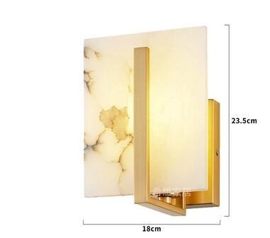 wall lamp Marble and gold metal effect design wall unit Lucas