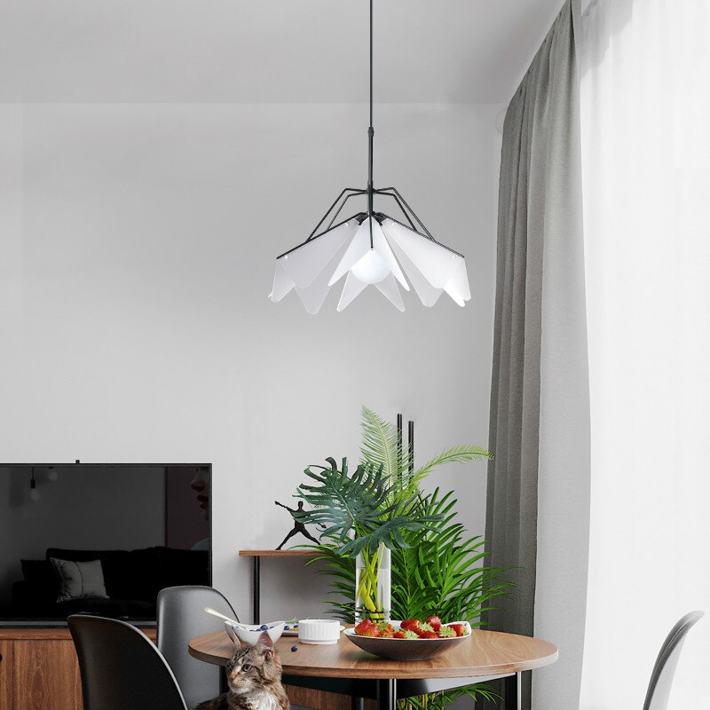 pendant light modern LED lampshade with triangular petals Andrea