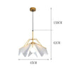 pendant light modern LED lampshade with triangular petals Andrea