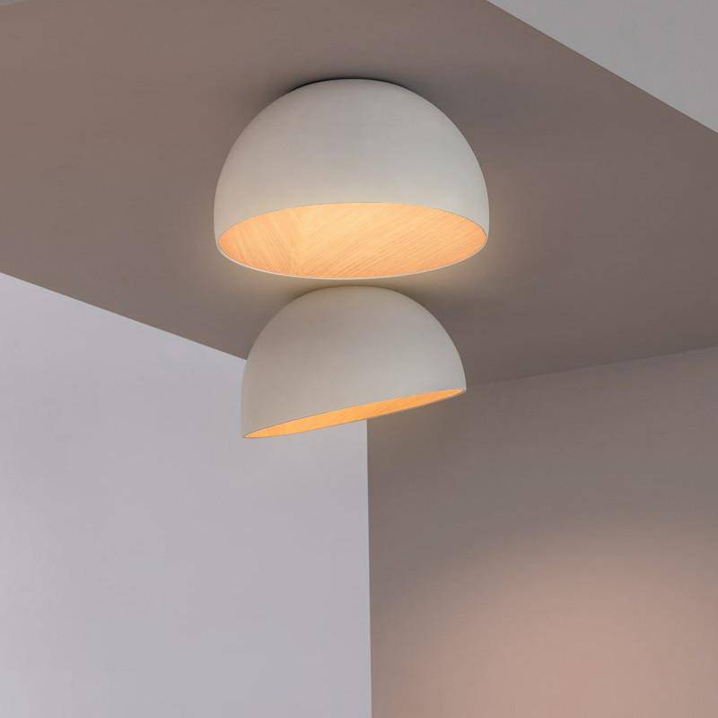 Plafonnier design LED de formes ovales style minimaliste Loft