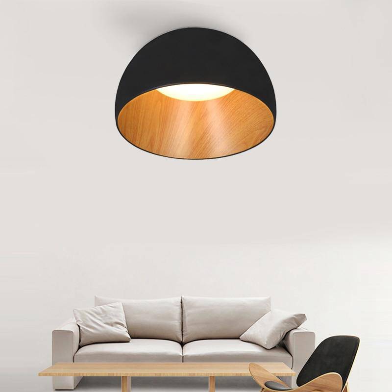 Plafonnier design LED de formes ovales style minimaliste Loft