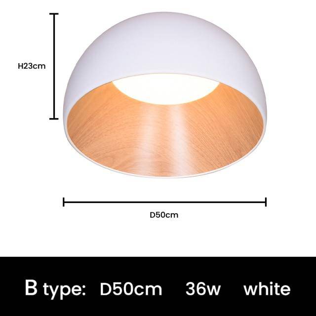 LED ceiling lamp with oval shapes, minimalist style Loft