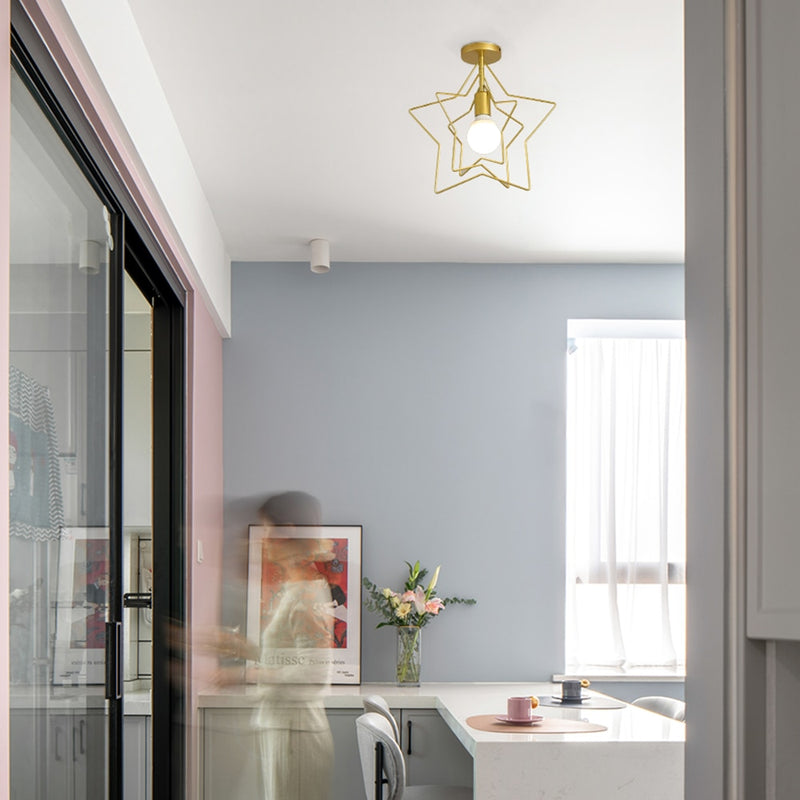 Plafonnier moderne LED avec formes géometriques Yria