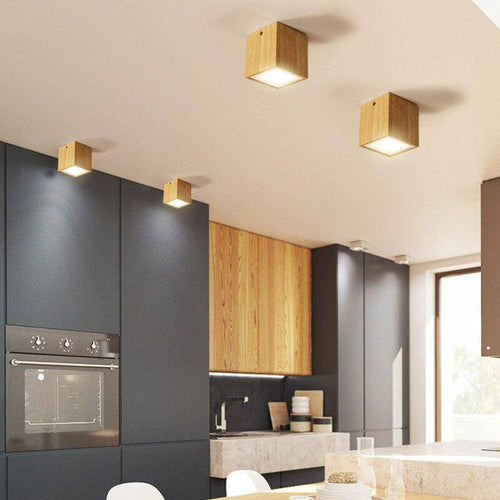 Foco design madera LED estilo Loft