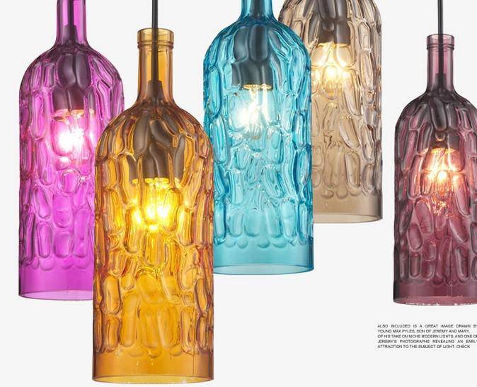 Suspension LED en verre moderne - vue 7 sur 8