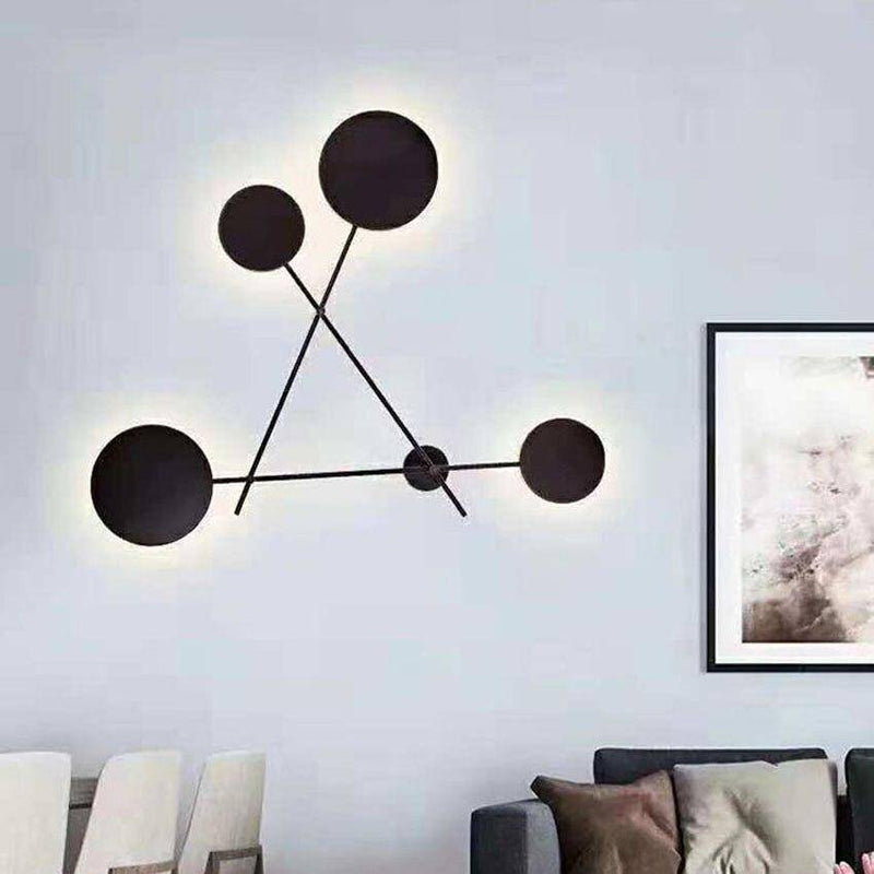 wall lamp Metal LED wall design with multiple Fly discs