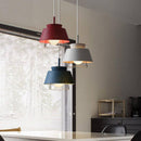 Suspension design à LED avec abat-jour en métal coloré Fly