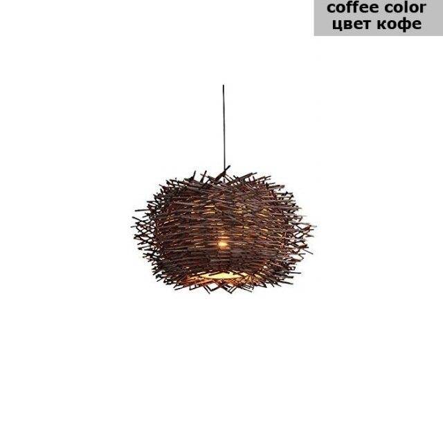 pendant light Rattan bird's nest design