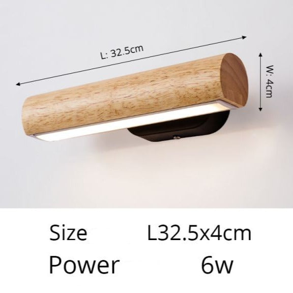 wall lamp Scandinavian wooden log wall hanging Dania