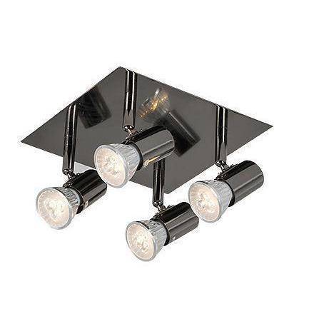 Ceiling light with Spotlights LED directional chrome Satin