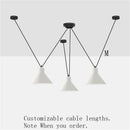 Lustre LED design avec plusieurs lampes suspendues Art