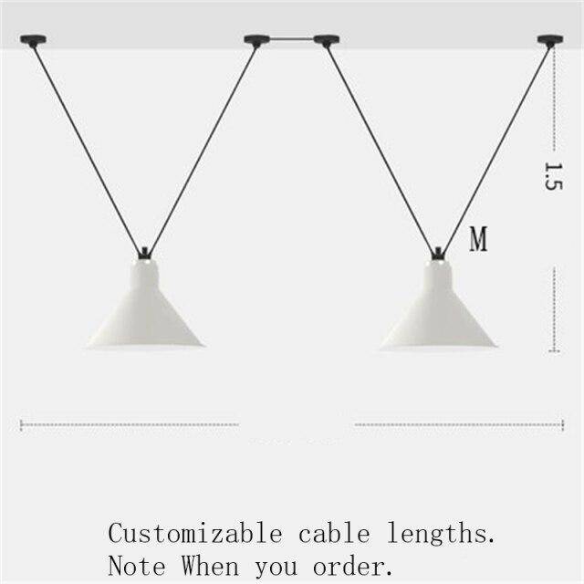 Araña de LEDs design con varias lámparas colgantes Arte