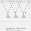 Lustre LED design avec plusieurs lampes suspendues Art